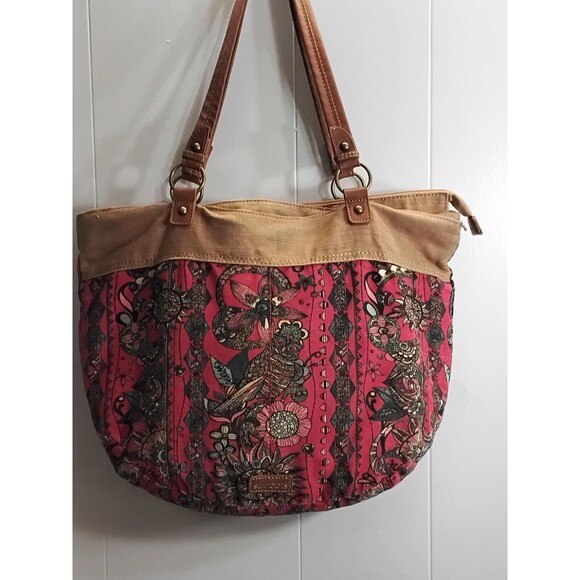 NEW Sakroots Women's Artist Circle Spirit Desert Handbag Shoulder Bag Tote Owls - Picture 1 of 6